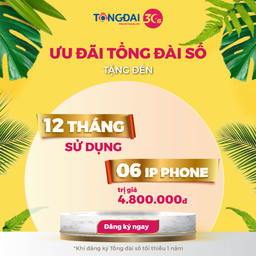 Dịch vụ Tổng Đài Số trực tuyến top 1 Việt Nam